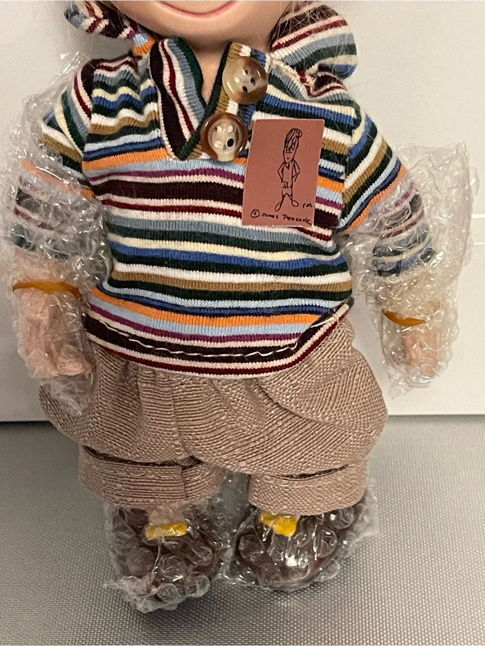 Doll Artist Doll 7”Bisque Halloween Character Doll Signed James Peacock #0184